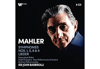 Sir John Barbirolli - Mahler: Symphonies Nos. 1, 5, 6 & 9, Lieder (CD)