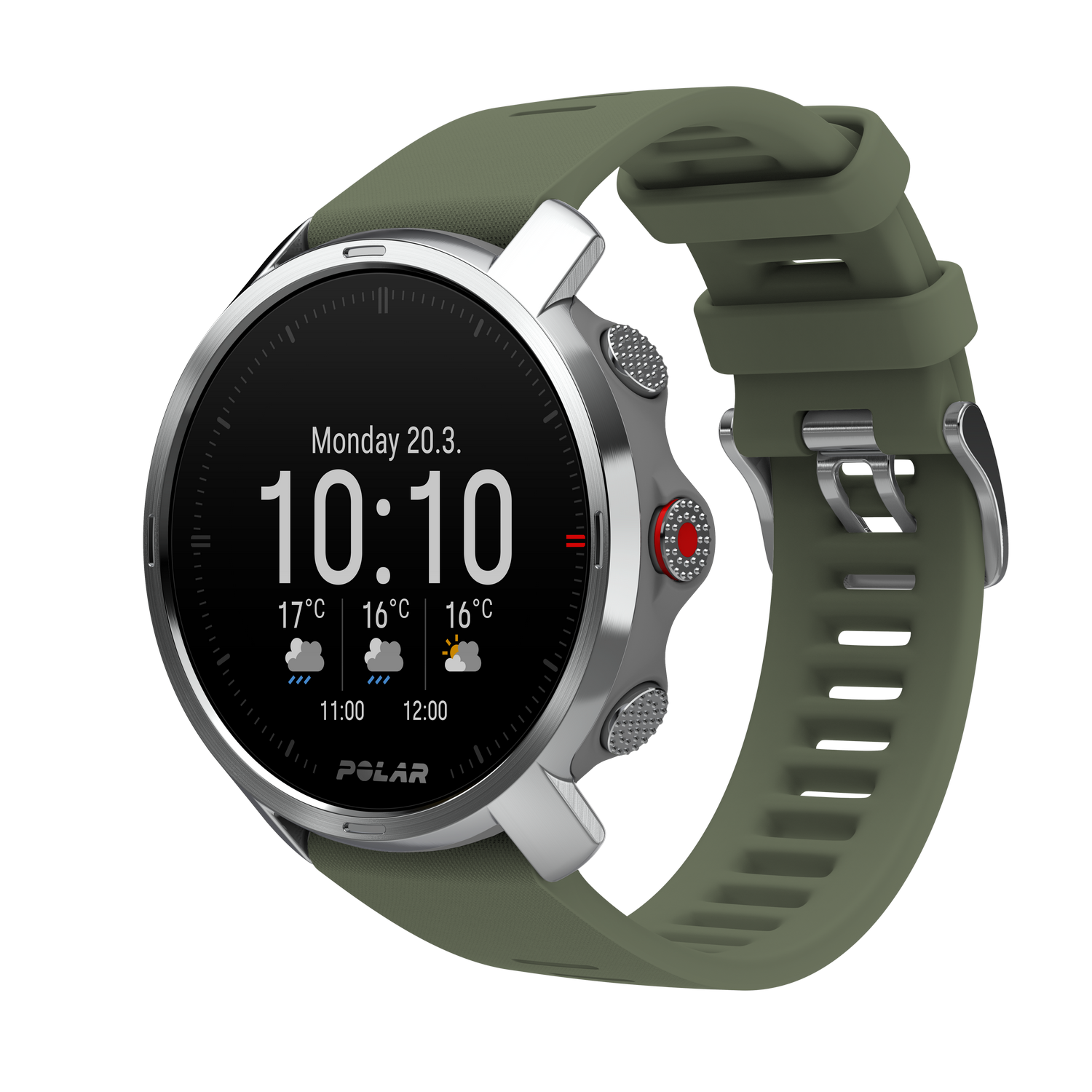 Polar Grit X verde talla ml titan premium gps outdoor sports watch durabilidad militar cristal zafiro registro pulsaciones muñeca batería larga navegación programa entrenamiento reloj deportivo bluetooth 1.2 smart