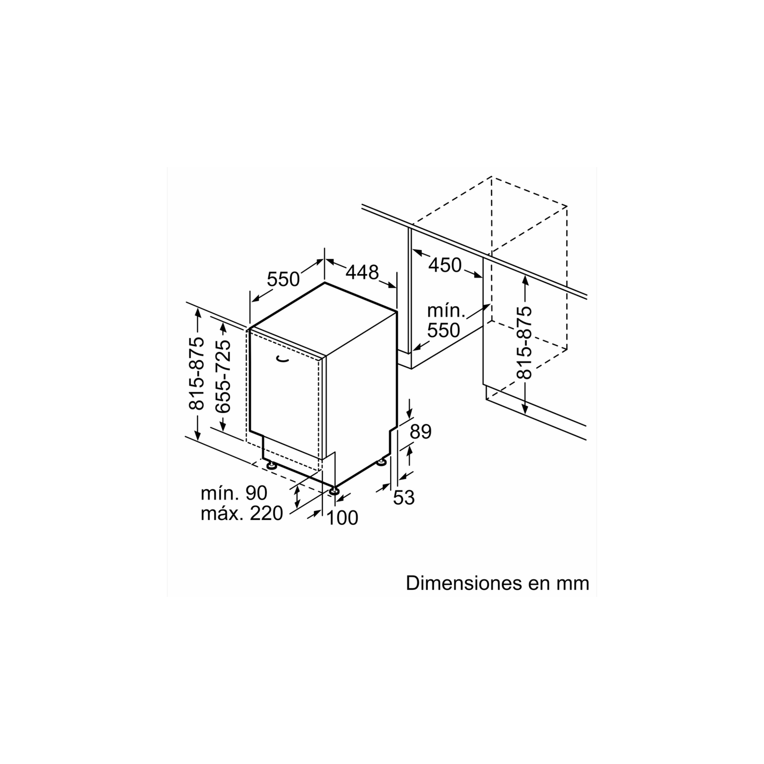Lavavajillas integrable - Siemens SP63HX64KE, 9 servicios, 6 programas, 44.80 cm, Inox
