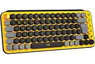 LOGITECH POP Keys - Mechanische kabellose Tastatur (Blast Yellow)