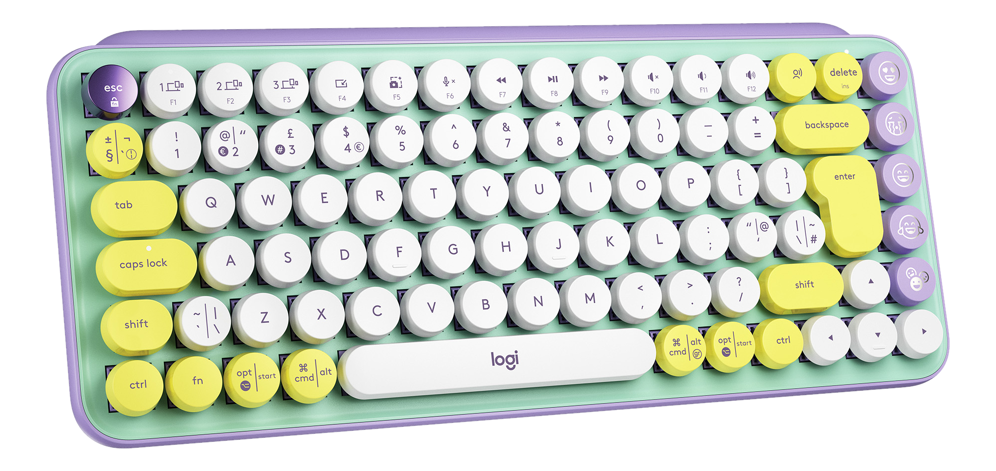 LOGITECH POP Keys - Mechanische kabellose Tastatur (Daydream Mint)