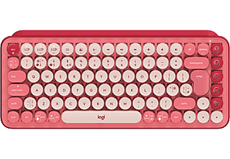 LOGITECH POP Keys - Mechanische kabellose Tastatur (Heartbreaker Rose)