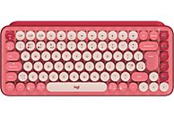 LOGITECH POP Keys - Mechanische kabellose Tastatur (Heartbreaker Rose)