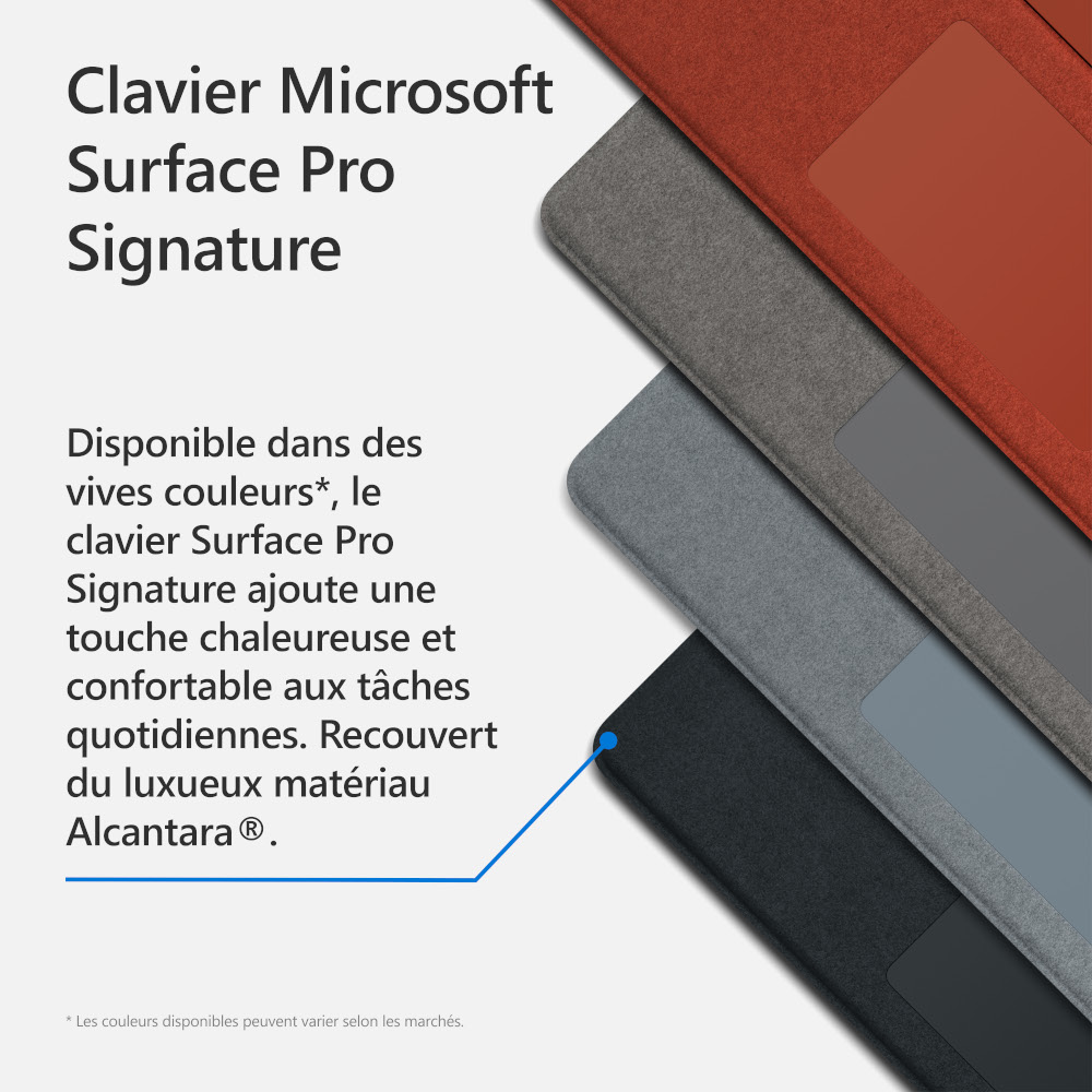 MICROSOFT Toetsenbordcover Surface AZERTY BE Ice Blue (8XA-00046)