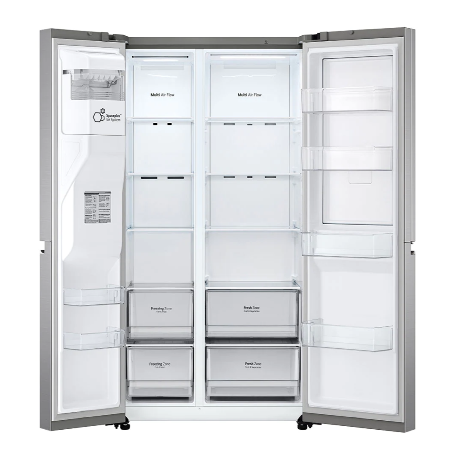Frigorífico americano - LG GSJV70PZTF, Total No Frost, 635 l, Inverter Linear Compressor, 179 cm, Inox