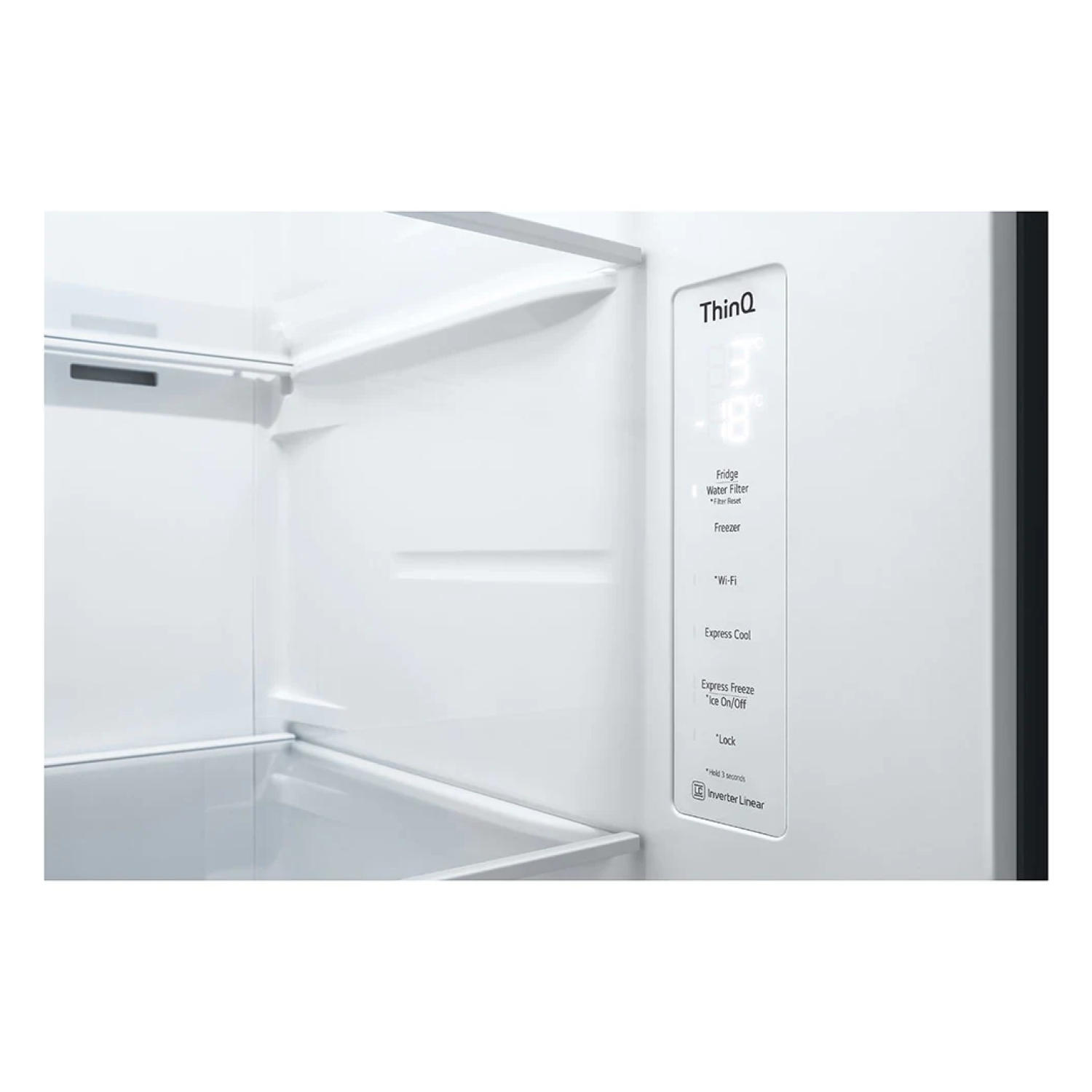 Frigorífico americano - LG GSLV70PZTE, Total No Frost, 635 l, Inverter Linear Compressor, 179 cm, Inox