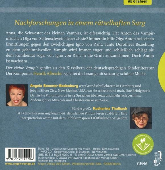 Katharina Thalbach - Der Kleine Vampir Und Der Rätselhafte Sarg  - (MP3-CD)