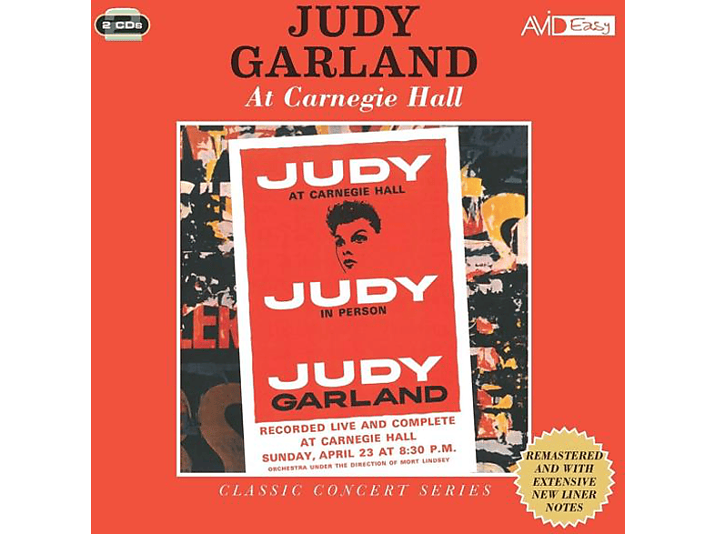 CONCERT SERIES: Judy Garland (CD) CARNEGIE - GARLAND H JUDY AT - CLASSIC