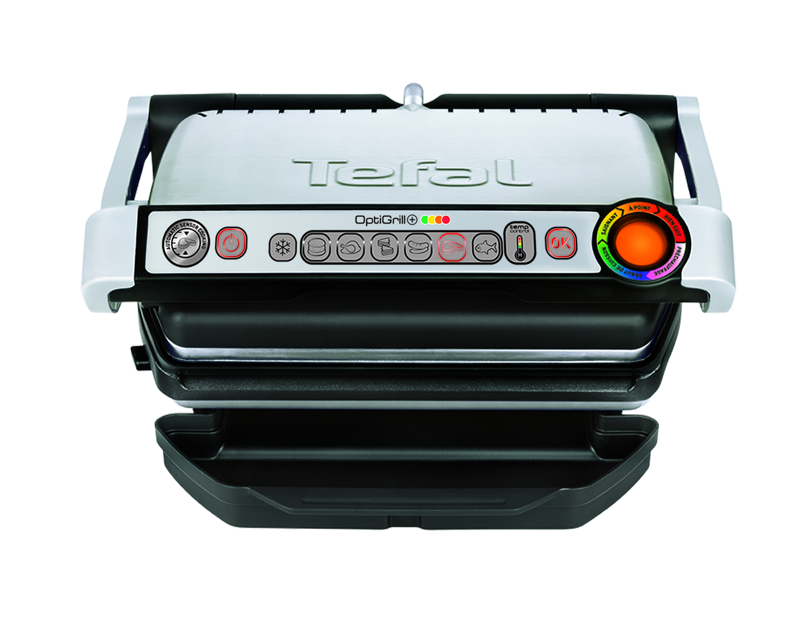 Tefal OptiGrill, bir mutfak aleti, yukarıdan görünüm.