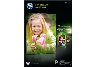 HP Everyday-Fotopapier glänzend - 100 Blatt/A4/210 x 297 mm -  (Schwarz/Blau/Weiss)