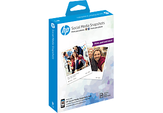 HP Social Media Snapshots Sprocket Papier photo -  (Blanc)