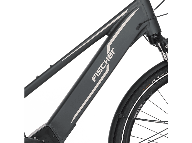 FISCHER VIATOR 5.0i Trekkingrad (Laufradgröße: 28 Zoll, Damen-Rad, 504 Wh, Schiefergrau matt)