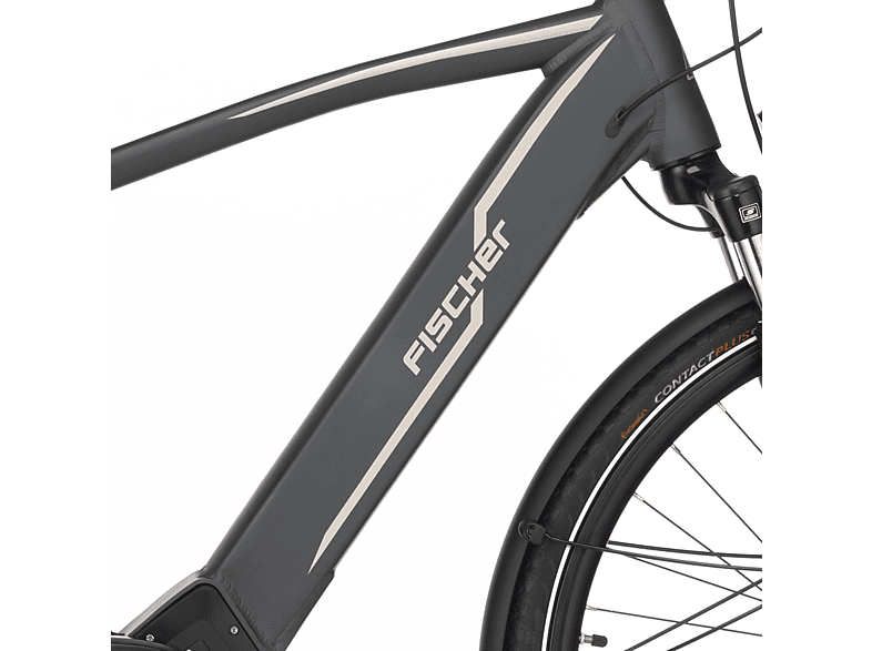 FISCHER VIATOR 5.0 Trekkingrad (Laufradgröße: 28 Zoll, Herren-Rad, 504 Wh, Schiefergrau matt)
