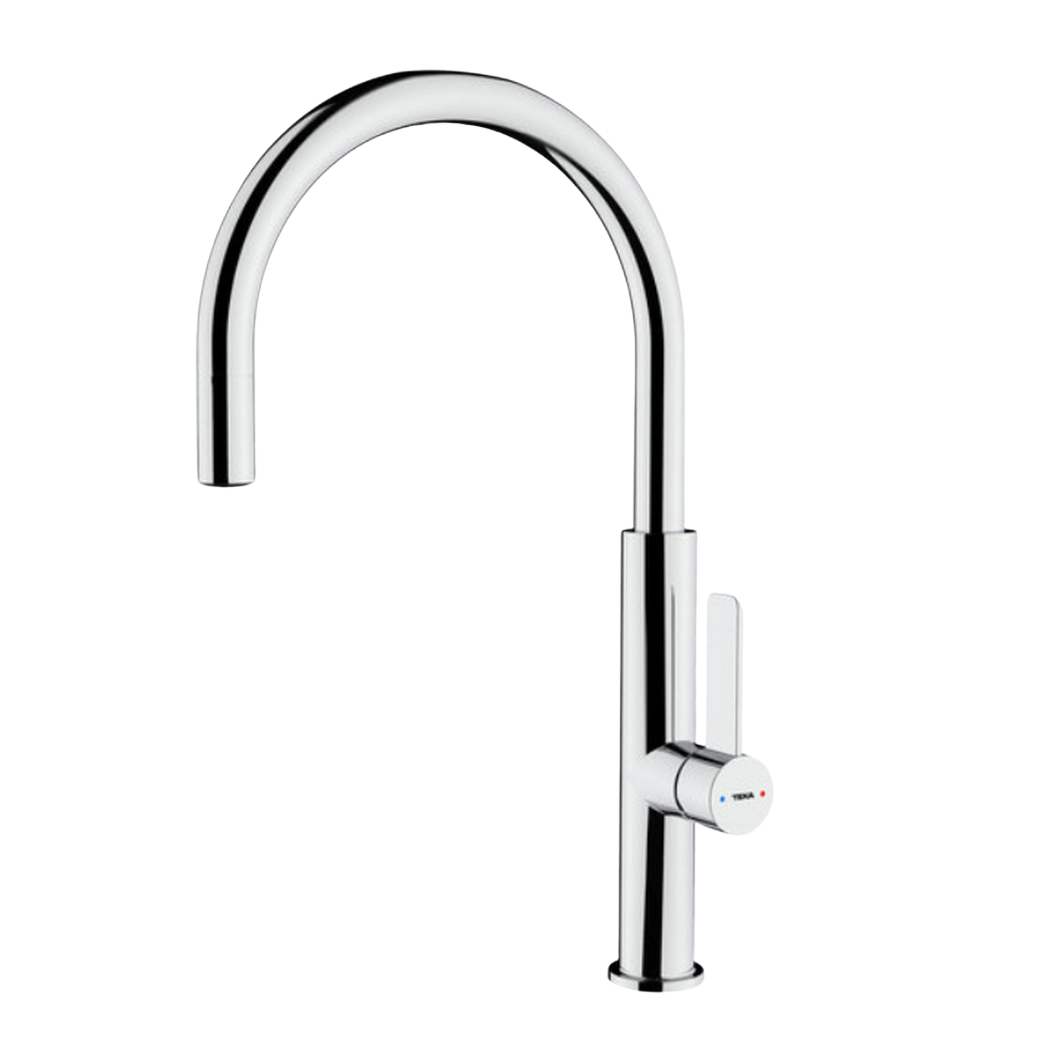 Grifo - Teka FOT 995, Para cocina,  Sistema Easy quick, Caño giratorio, Con discos cerámicos, Inox