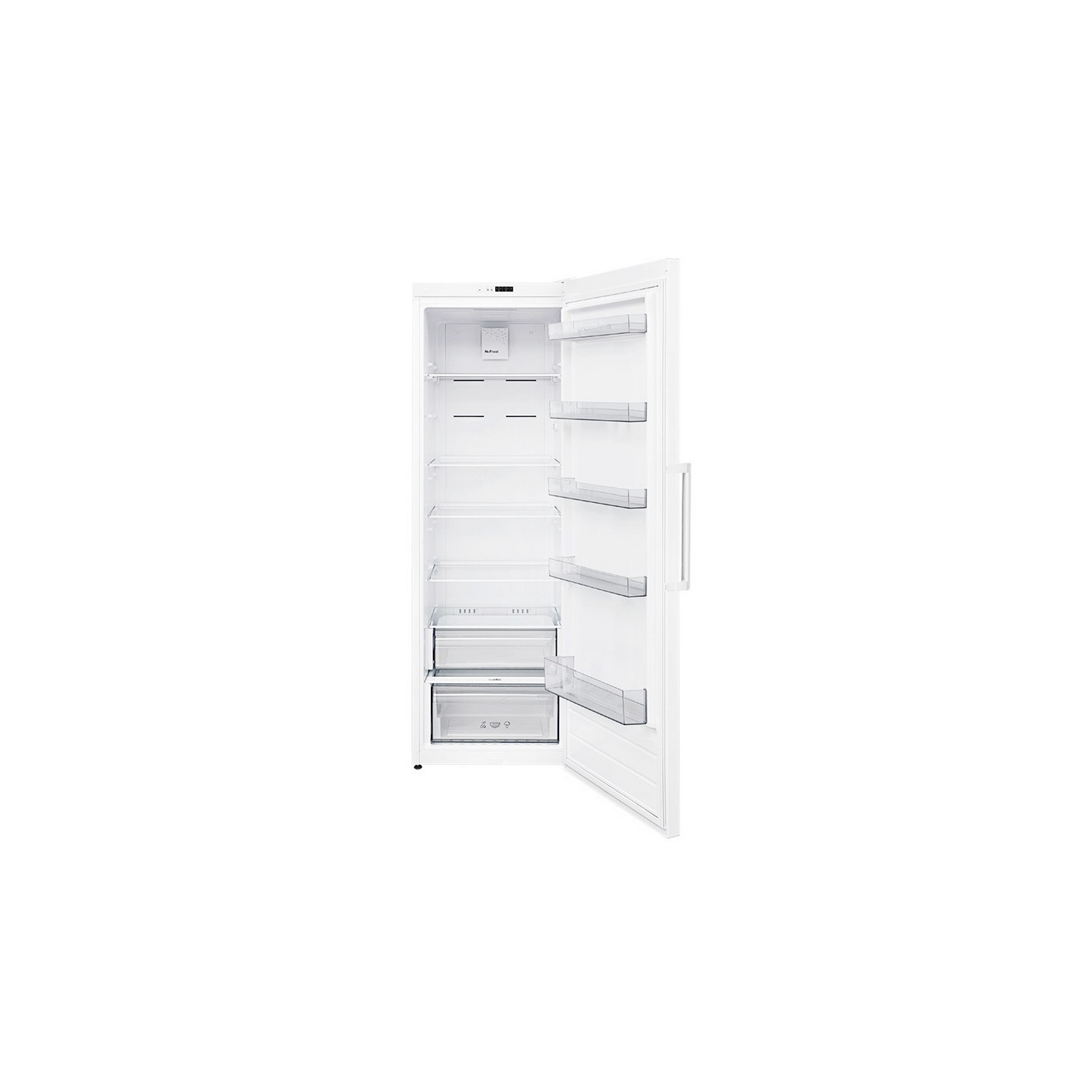 Frigorífico una puerta - New Pol NWL1851PE, No Frost, 389 l, 186 cm, Blanco