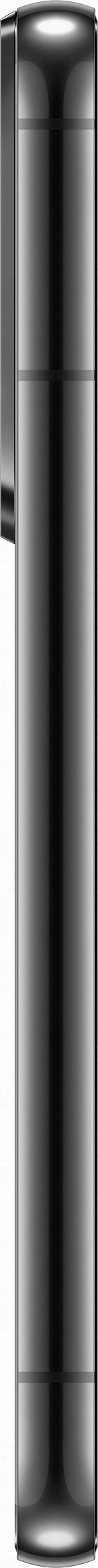 Une image verticale d'un stylo noir. Le stylo est élégant et brillant, avec un design simple.