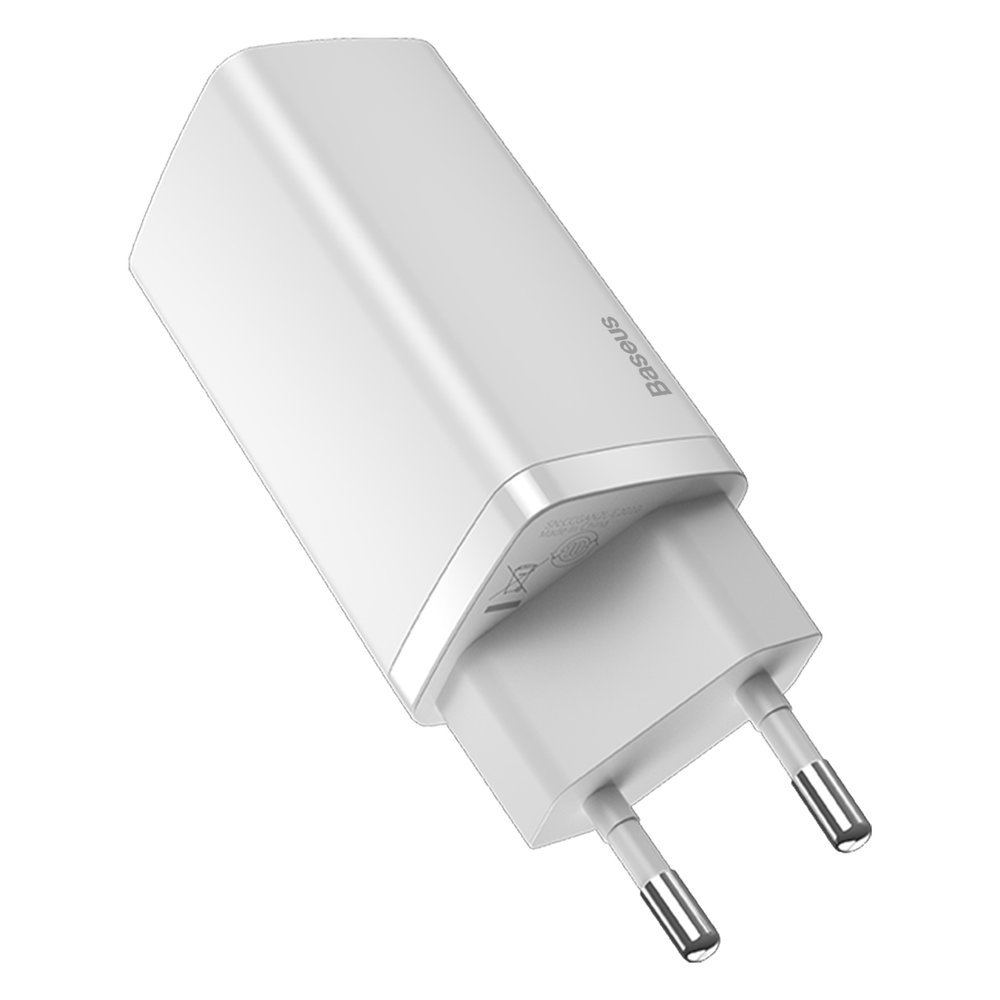 BASEUS GaN2 Lite QC. C+U 65W Şarj Cihazı Beyaz