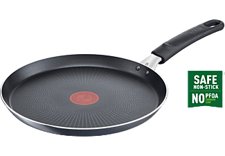 TEFAL Titanyum 2X XL Force Difüzyon Tabanlı 25cm Krep Tavası Siyah