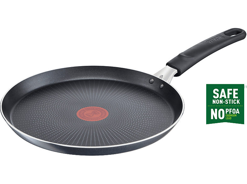 TEFAL Titanyum 2X XL Force Difüzyon Tabanlı 25cm Krep Tavası Siyah