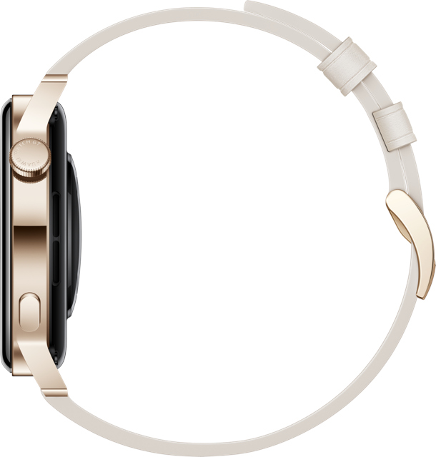 HUAWEI Watch GT 3 Light Gold Cuir Blanc 42 mm (55027150)