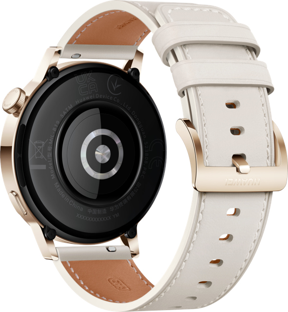 HUAWEI Watch GT 3 Light Gold Cuir Blanc 42 mm (55027150)