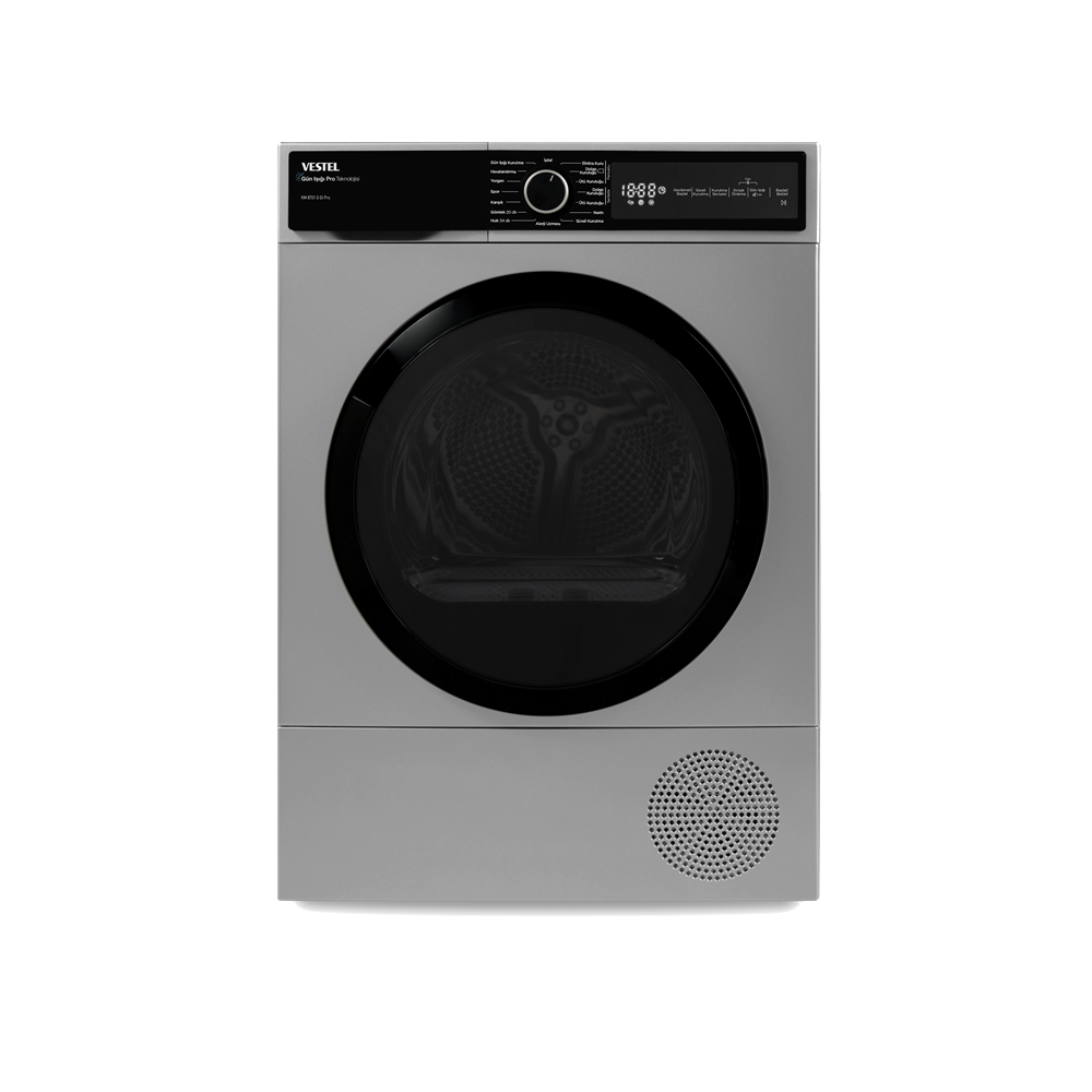 VESTEL KM 8701 G GI Pro A++ Enerji Sınıfı 8kg Kurutma Makinesi Gri
