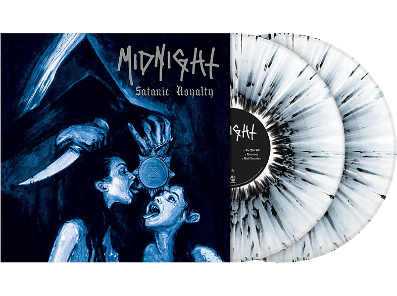 Midnight - Satanic Royalty (White & Black Burst Vinyl) (Vinyl LP (nagylemez))