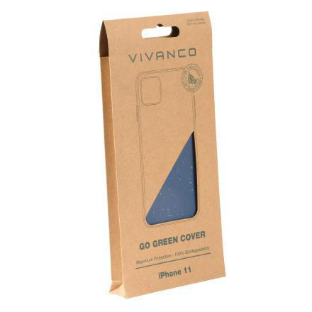 Apple, Backcover, Blau Cover, VIVANCO iPhone GoGreen 11,