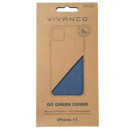 Apple, Backcover, Blau Cover, VIVANCO iPhone GoGreen 11,