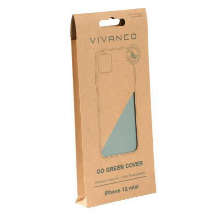 VIVANCO GoGreen Cover, Backcover, Apple, iPhone Grün 12 mini