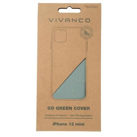 VIVANCO GoGreen Cover, 12 Grün Apple, iPhone mini, Backcover