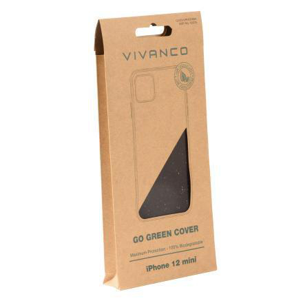 GoGreen mini, Schwarz Backcover, Apple, iPhone VIVANCO 12 Cover,