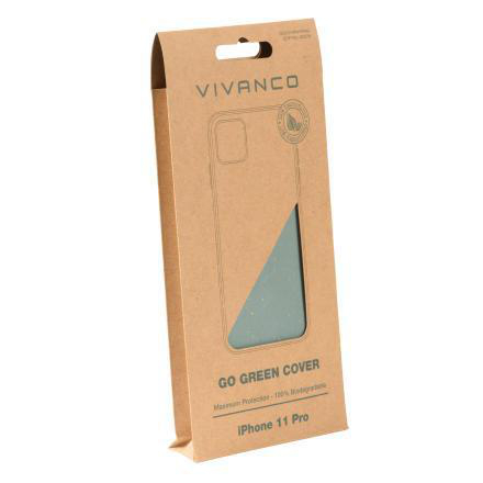 VIVANCO GoGreen Cover, Backcover, Apple, iPhone Pro, 11 Grün