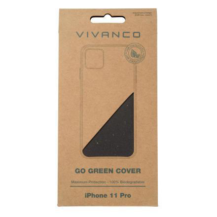 VIVANCO GoGreen Cover, Backcover, Apple, iPhone Pro, 11 Schwarz
