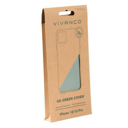 GoGreen 12, iPhone Cover, 12 Pro, VIVANCO Backcover, iPhone Apple, Grün