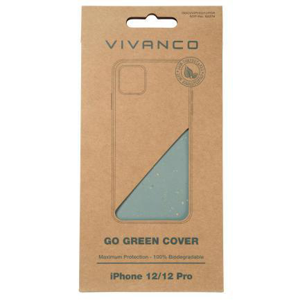VIVANCO GoGreen Cover, Backcover, iPhone 12 Grün 12, iPhone Apple, Pro