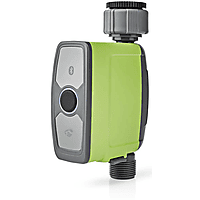 NEDIS Smartlife Intelligente Wassersteuerung, Bluetooth, Batterie, IP54, max. 8 bar Wasserdruck, Grau/Grün