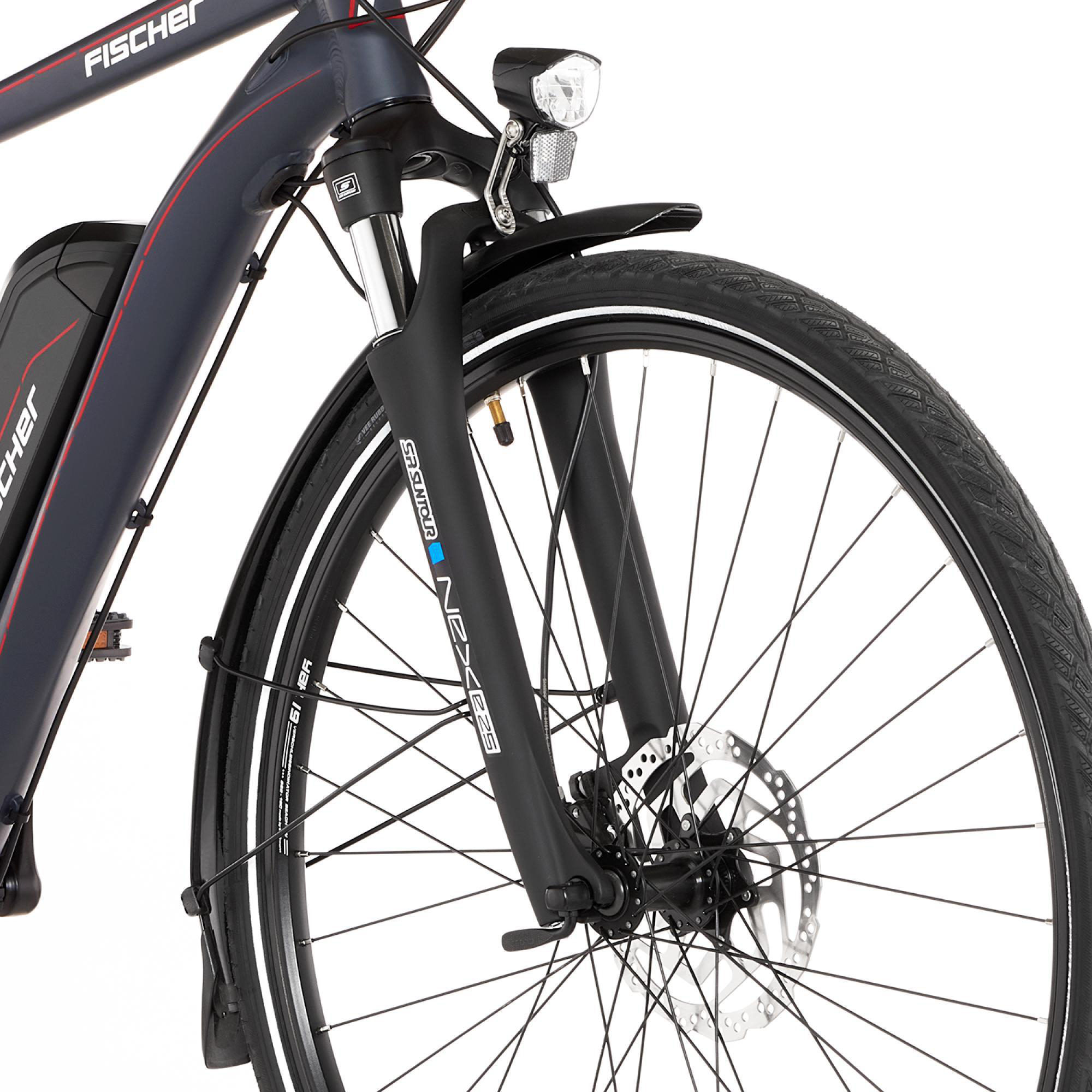 FISCHER  VIATOR 2.0 Trekkingrad (Laufradgröße: 28 Zoll, Rahmenhöhe: 50 cm, Herren-Rad, 422 Wh, Dunkel anthrazit matt)