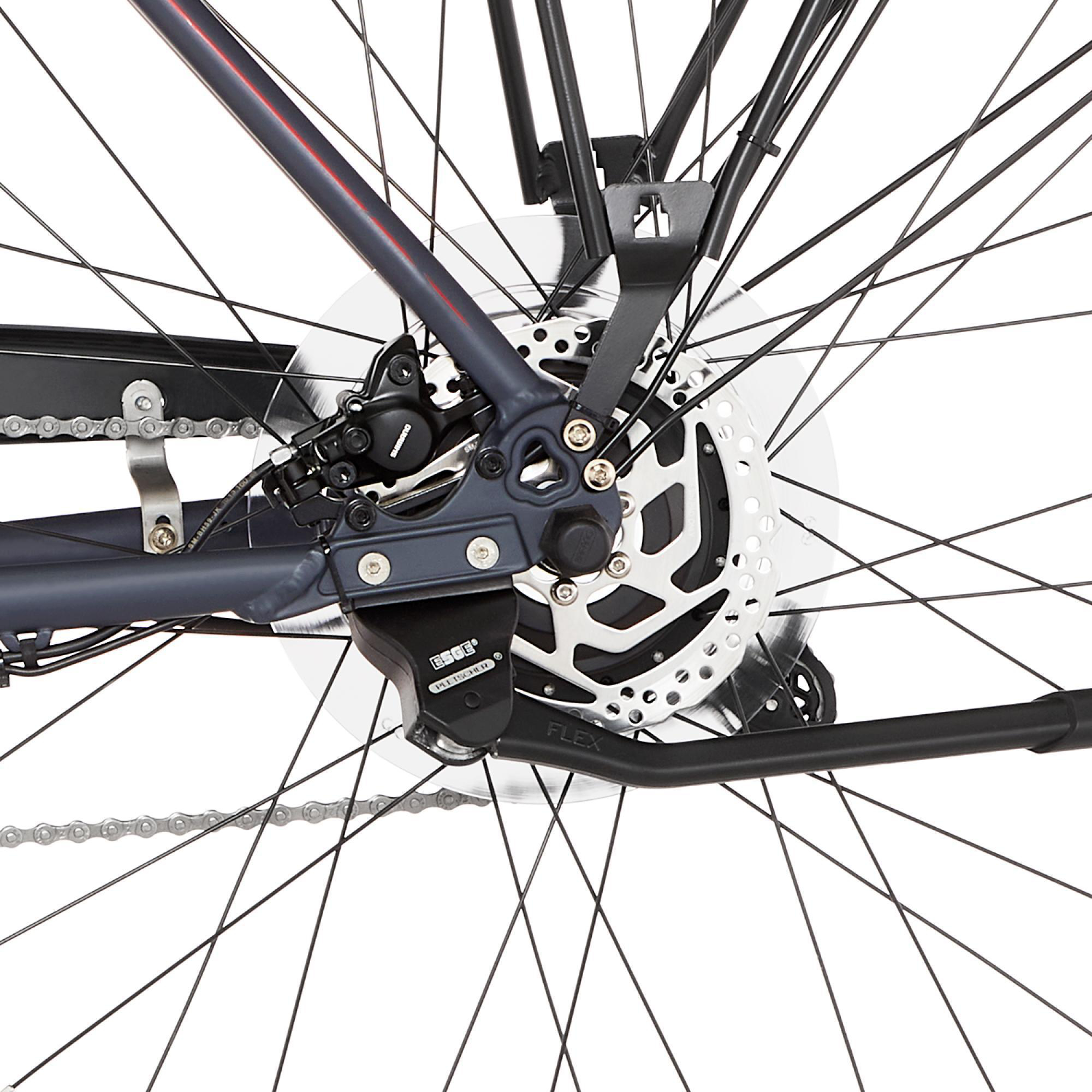 FISCHER  VIATOR 2.0 Trekkingrad (Laufradgröße: 28 Zoll, Rahmenhöhe: 50 cm, Herren-Rad, 422 Wh, Dunkel anthrazit matt)