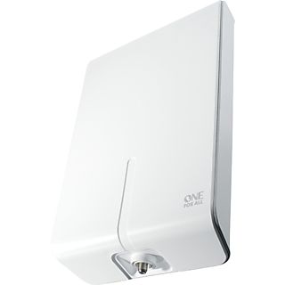 Antena TV - One For All SV 9455-5G, DVB-T / DVB-T2, 3G/4G/LTE, Interior, HD Ready/ Full HD/ 4K Ultra HD, Blanco