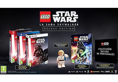 PS5 LEGO Star Wars: La Saga Skywalker + Minifigura Luke Skywalker Blue Milk + Bundle digital con colección de personajes