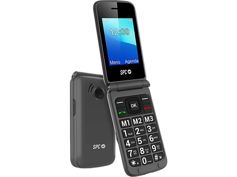 Móvil - SPC Telecom Stella 2, Negro, 2.4" QVGA, Dual SIM, 500 contactos, 800 mAh, Radio FM, Bluetooth, VGA