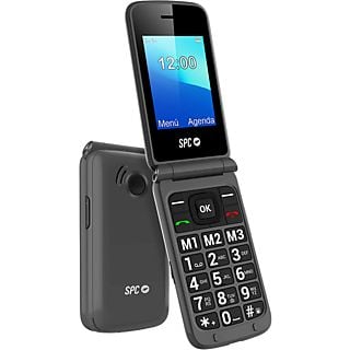 Móvil - SPC Stella 2, Negro, 2.4" QVGA, Dual SIM, 500 contactos, 800 mAh, Radio FM, Bluetooth, VGA