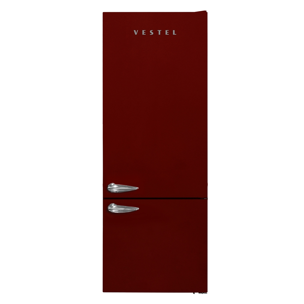 VESTEL Retro NFK52001 F Enerji Sınıfı 471L No-Frost Buzdolabı Bordo