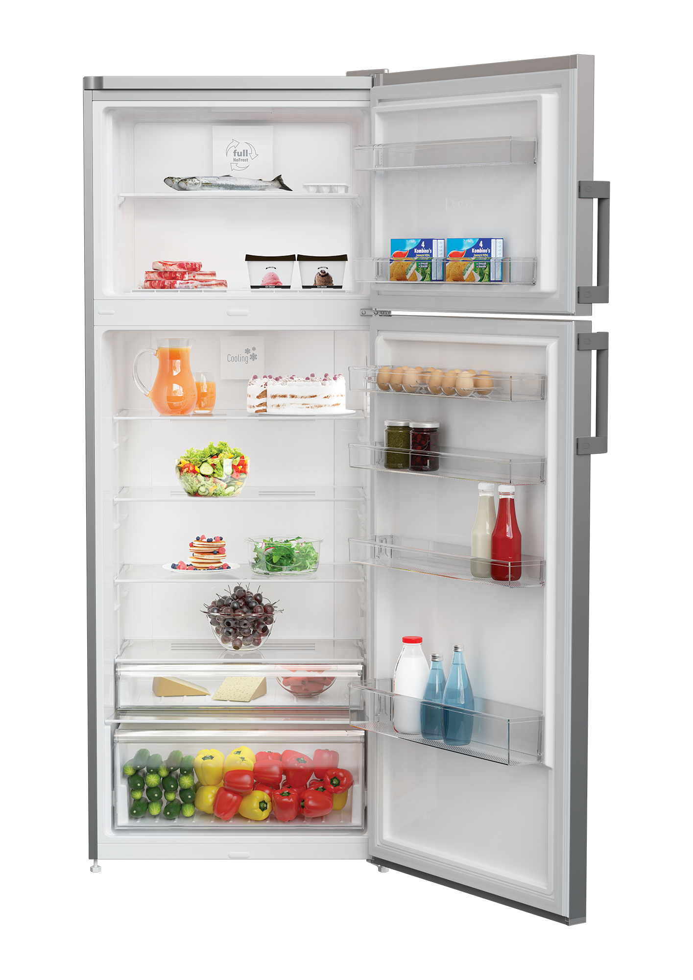 ALTUS AL 371 S F Enerji Sınıfı 406L No-Frost Buzdolabı Silver