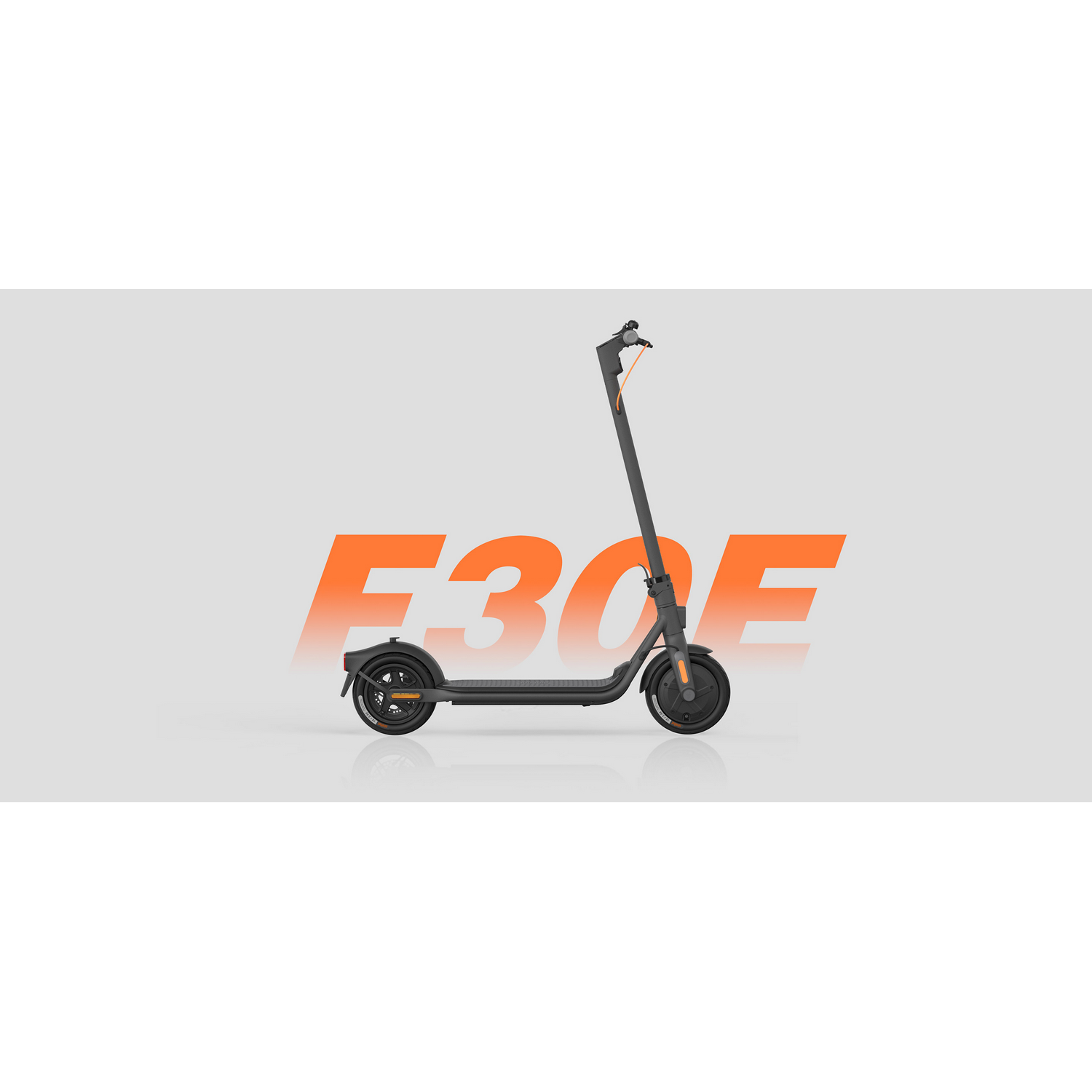 Patinete eléctrico - Segway Ninebot F30E, 300 W, Hasta 120 kg, Frenos electrónicos y de disco, Velocidad 25 km/h, Autonomía de 30 km, Negro