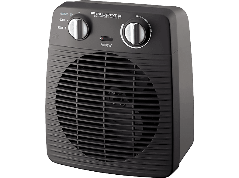 Calefactor Eléctrico T-fal Excel Power Silencioso Portátil Color Negro