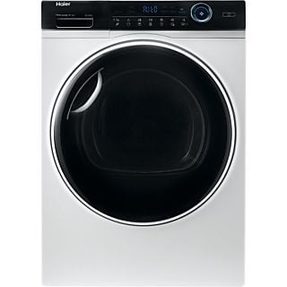 Secadora - Haier I-Pro Series 7 HD90-A3979-S, Bomba de calor, 9kg, Tambor XL con LED, Antiarrugas, Blanco