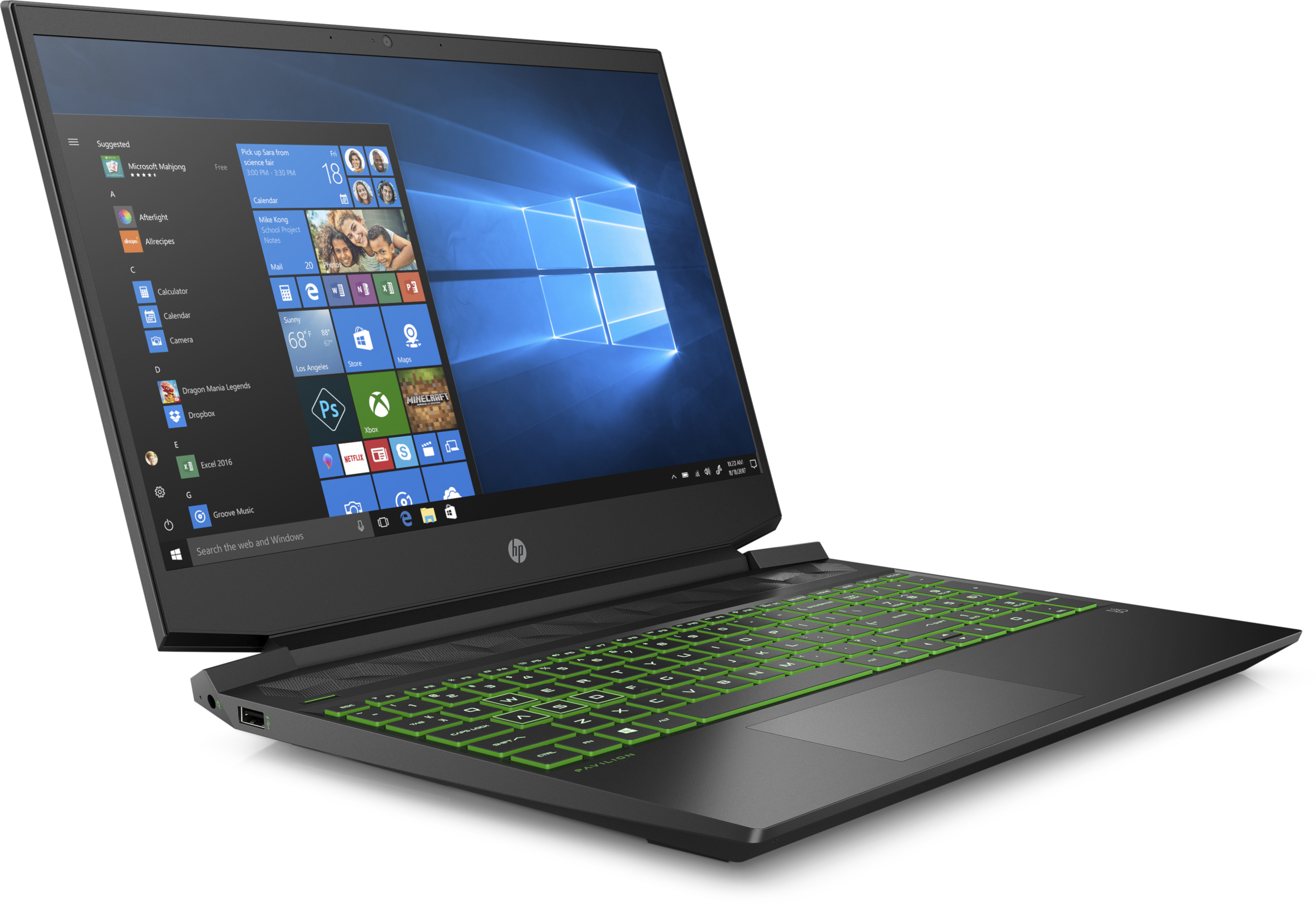 HP Gaming Notebook Pavilion 15-ec2907ng, R7-5800H, 16GB RAM, 1TB SSD, RTX3050 Ti, 15.6 Zoll FHD, Schwarz Gaming Notebook, 15,6 Zoll, Full-HD, AMD Ryzen™ 7 5800H (16 MB Cache, bis zu 4.4 GHz), 16 GB, 1000 GB SSD