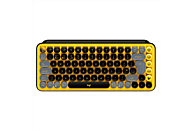 LOGITECH Tastatur POP Keys, USB/Bluetooth, Mechanisch, Kabellos, QWERTZ, TTC Brown, Blast